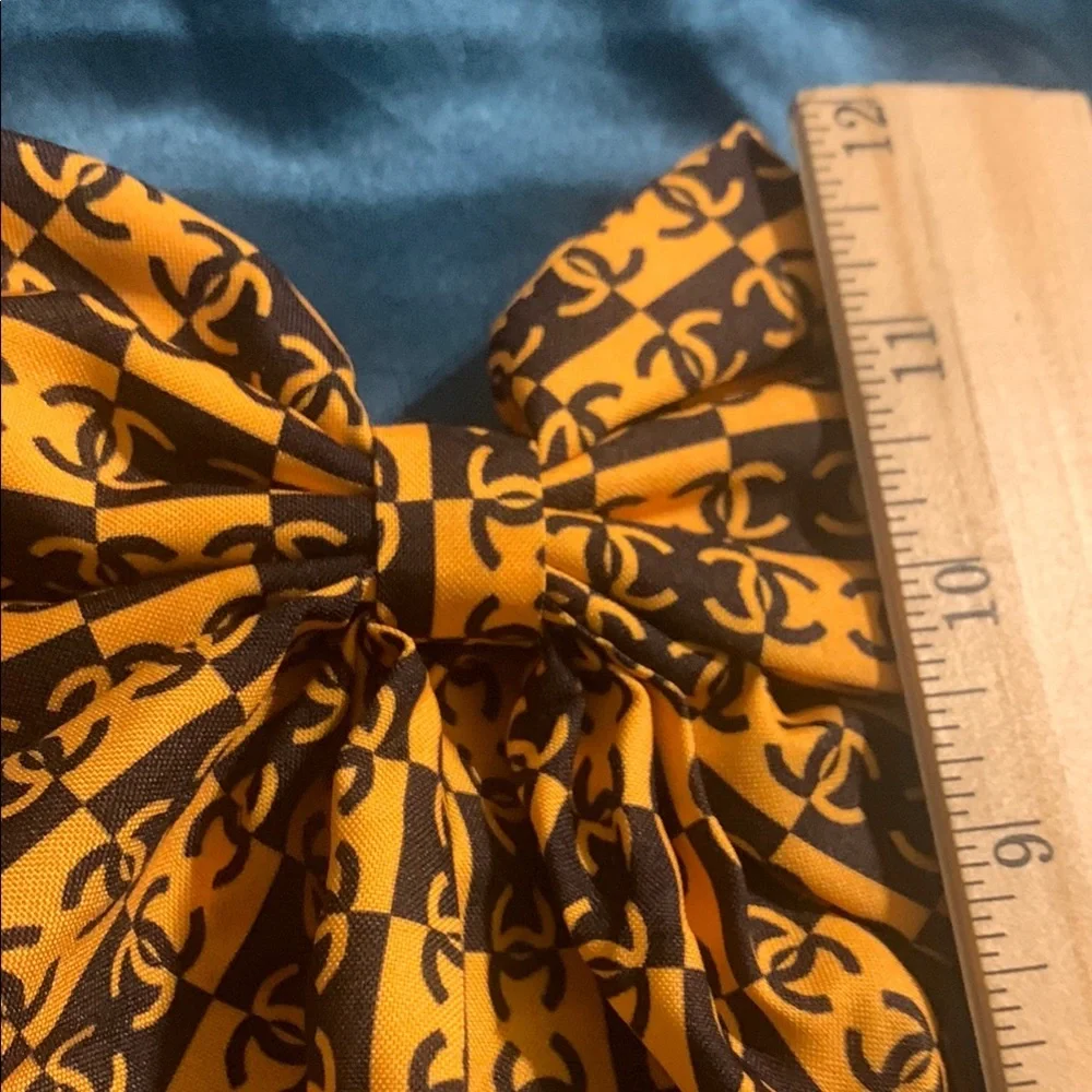 Designer Orangish/Yellowish Hair Bow